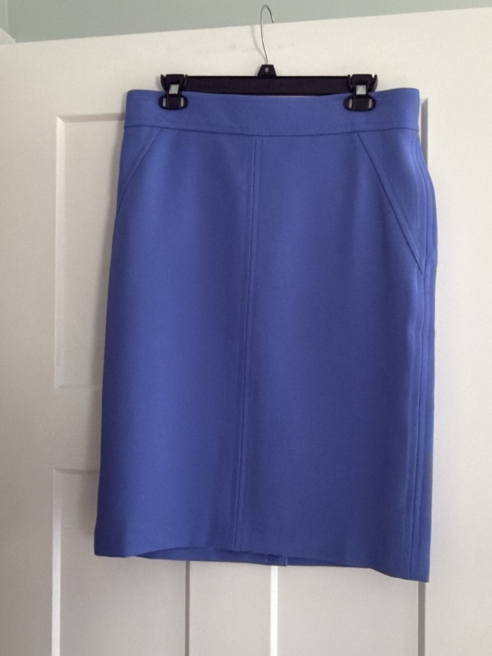 NWT Gigi James Women's Size 8 Pencil Skirt in Periwinkle Blue